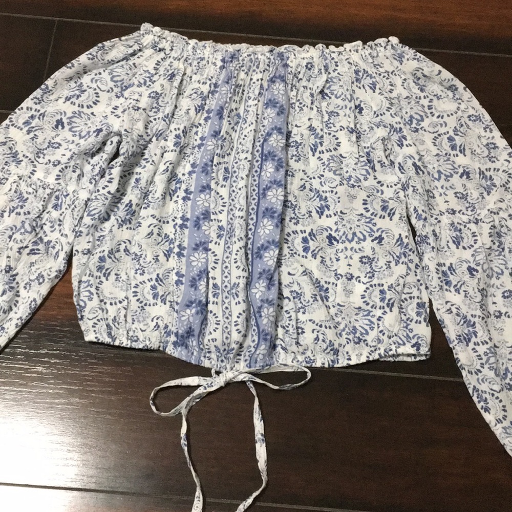 Off-the-shoulder blouse